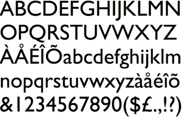 Gill Sans Font