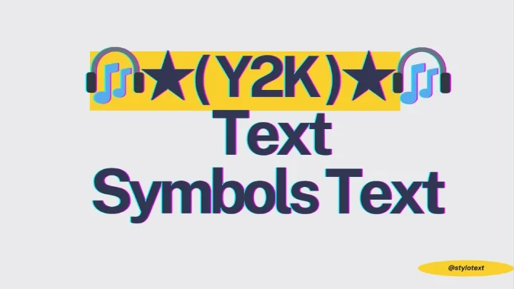 ʚ Y2K Aesthetic Symbols Copy And Paste - For Bios