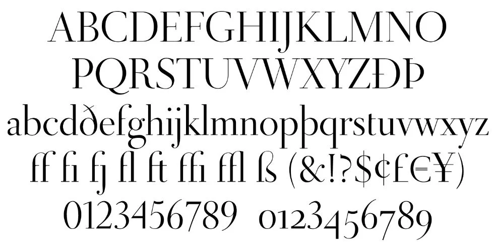 didot font