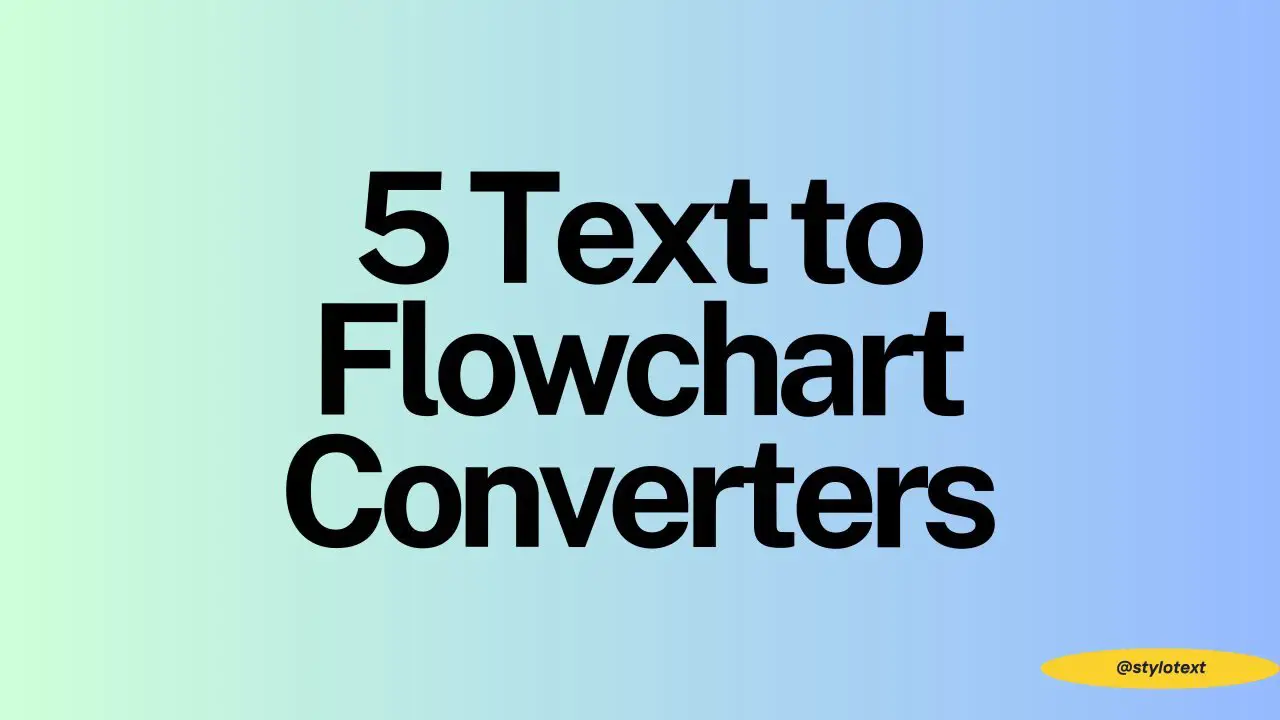 Text to Flowchart Convertersss