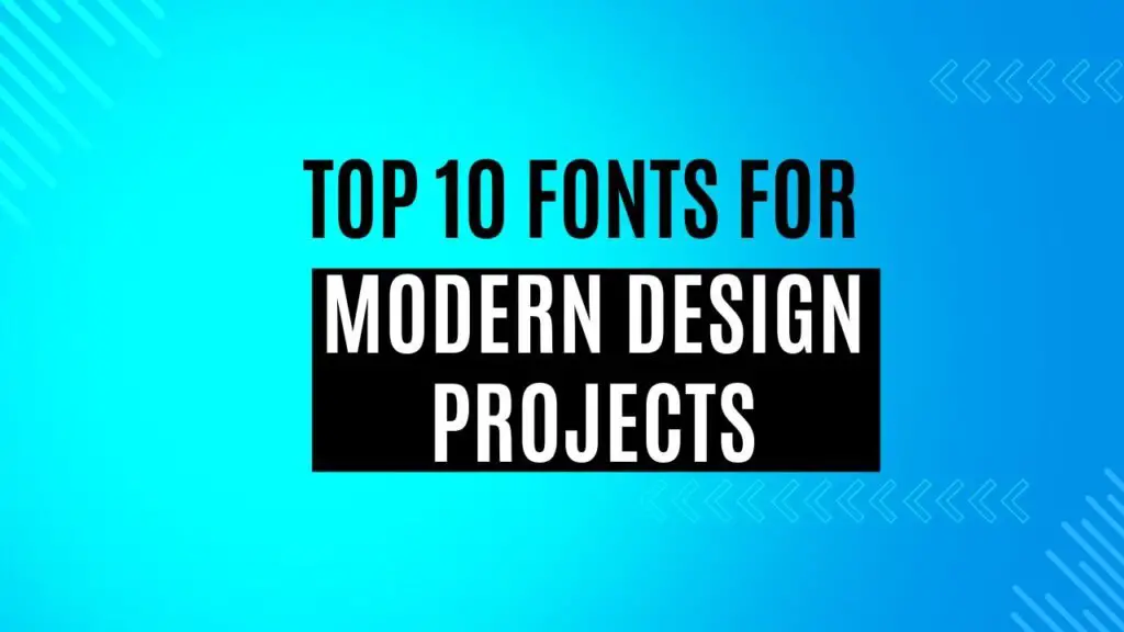 Fonts for Modern Design