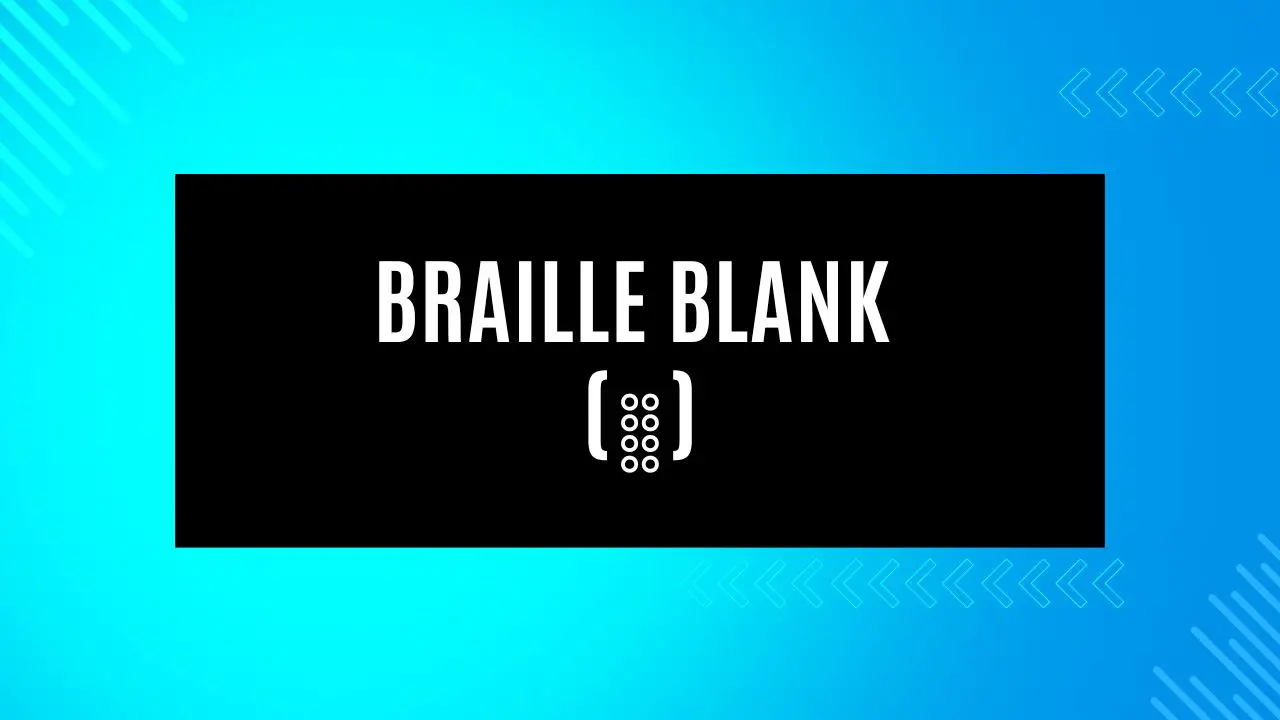 Braille Blank Copy & Paste Tool - StyloText