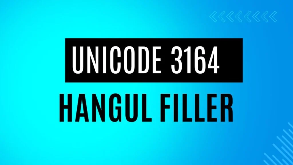 Unicode 3164