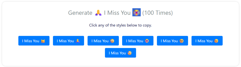 I Miss You 100 Times